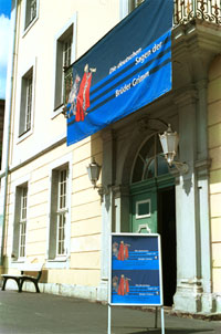 Posters outside the Brothers Grimm Museum at Kassel