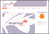 a website with light violet star patterns and orange dots