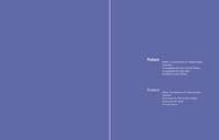 a bright blue page with headlines