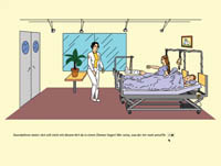 a man and a woman in the hospital