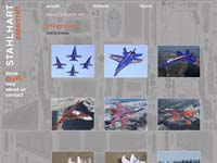 a grey page with many small pictures of planes